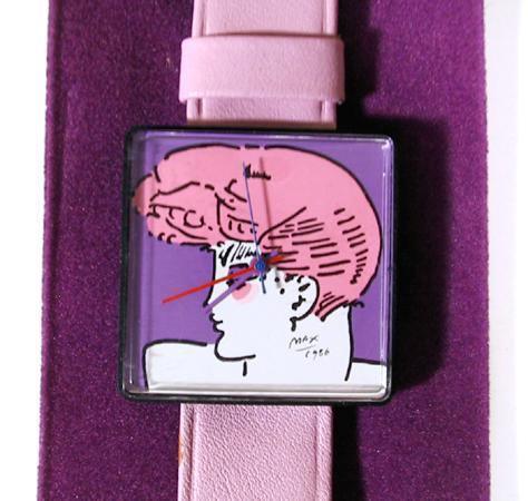 Watch - Pink Hair Portrait Timepiece | Peter Max,{{product.type}}