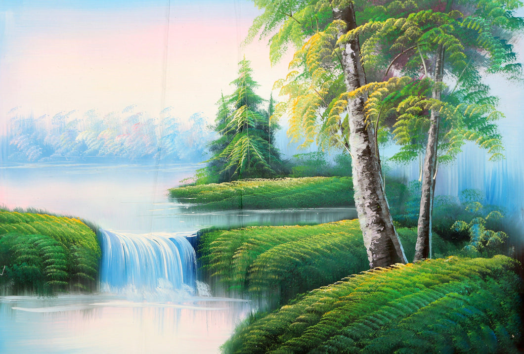 Waterfall Landscape (119) Oil | Mao Wu,{{product.type}}