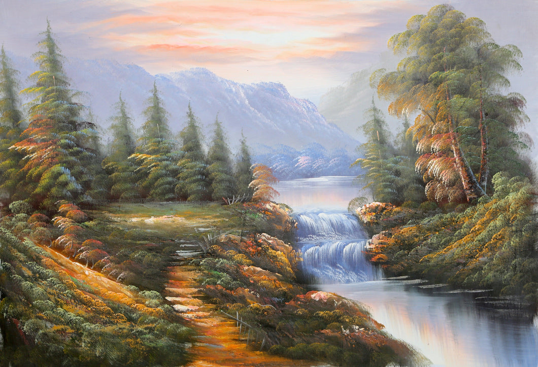 Waterfall Landscape (97) Oil | Shumu Fu,{{product.type}}