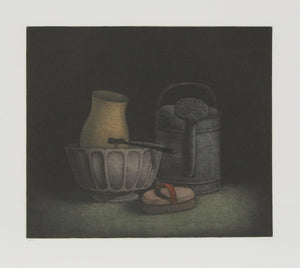 Watering Jug and Brush Etching | Tomoe Yokoi,{{product.type}}