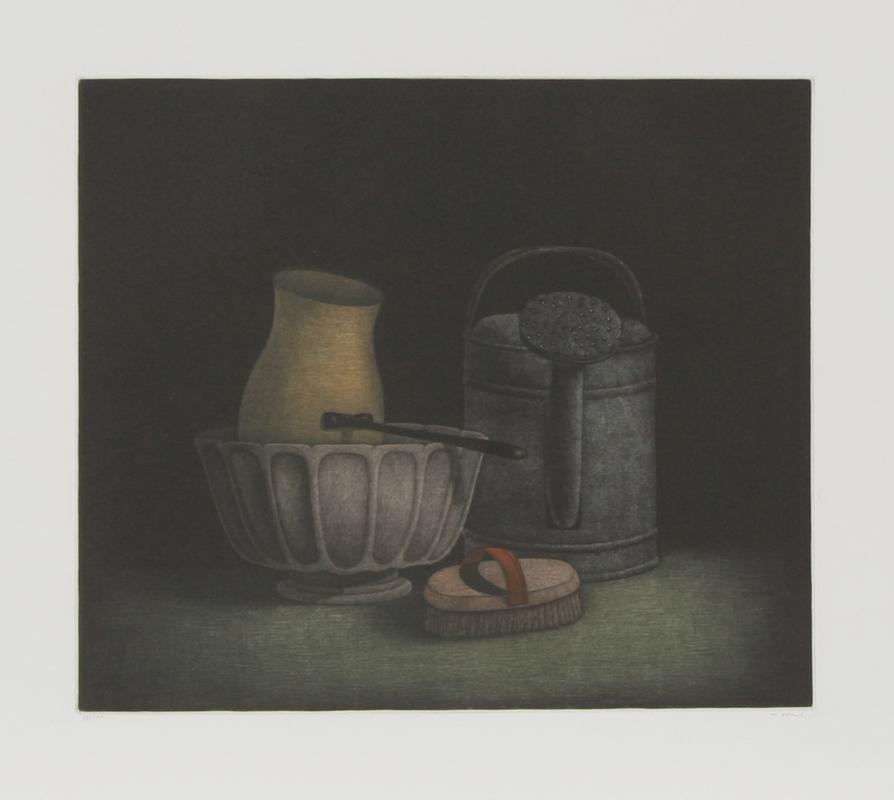 Watering Jug and Brush Etching | Tomoe Yokoi,{{product.type}}