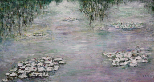Waterlilies No. 1 Acrylic | Michael Schreck,{{product.type}}