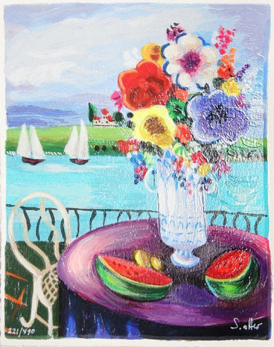 Watermelon Stream Screenprint | Shlomo Alter,{{product.type}}