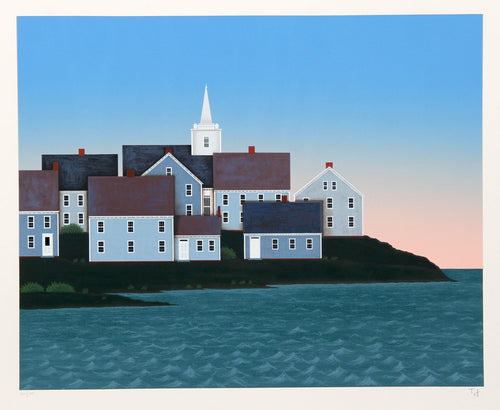 Waterside Town II Screenprint | Ted Jeremenko,{{product.type}}