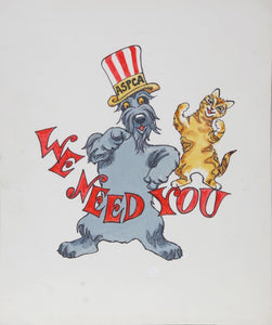We Need You (ASPCA) Watercolor | Marshall Goodman,{{product.type}}