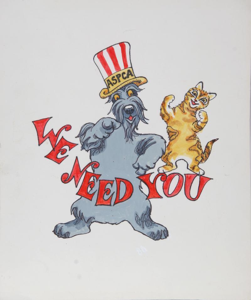 We Need You (ASPCA) Watercolor | Marshall Goodman,{{product.type}}
