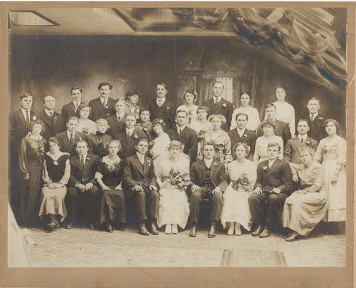 Wedding Party Black and White | Unknown Artist,{{product.type}}