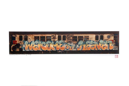 Welcome to Heaven NYC Subway Car from the Graffiti Series Digital | Jonathan Singer,{{product.type}}