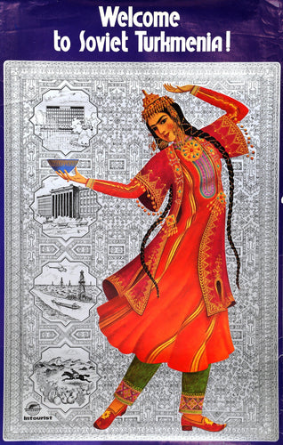 Welcome to Soviet Turkmenia Poster | Travel Poster,{{product.type}}