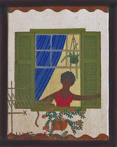 Welcoming Woman at Window Oil | Rodolpho Tamanini Netto,{{product.type}}