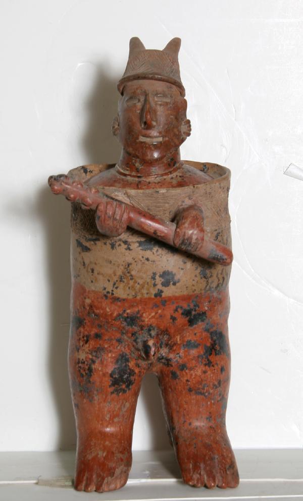 West Mexico, Nayarit Standing Warrior (Protoclassic) Ceramic | Pre-Columbian,{{product.type}}