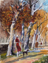 West Side Stroll Watercolor | Erik Freyman,{{product.type}}
