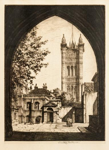 Westminster School Etching | Stanley Anderson,{{product.type}}