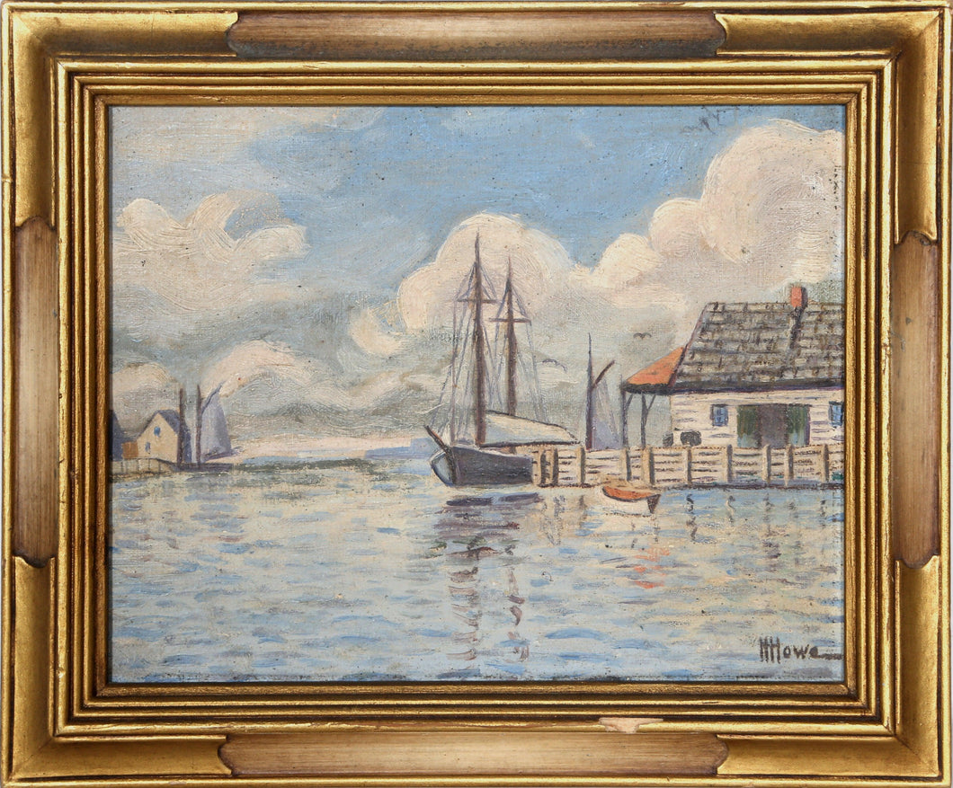 Wharf - Gloucester, Massachusetts Oil | Harry H. Howe,{{product.type}}