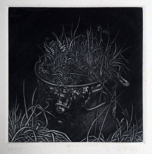 Wheat Basket Etching | Gerde Ebert,{{product.type}}