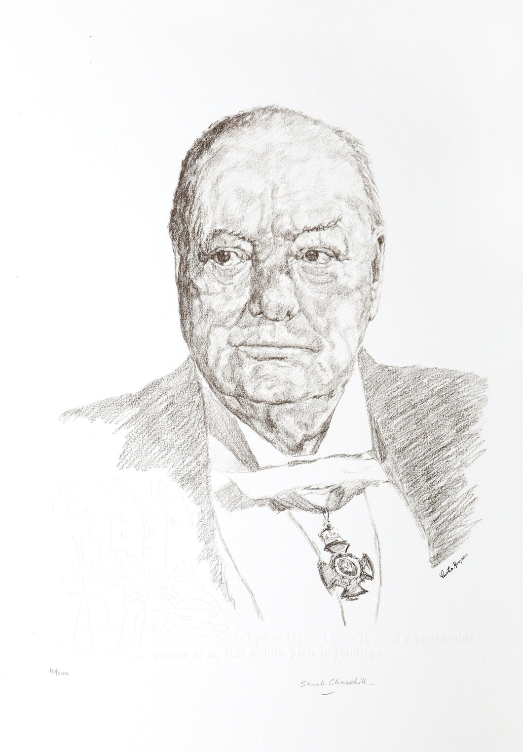 When I Get to Heaven, I Mean to Spend a Considerable Portion of My First Years in Painting Etching | Sarah Churchill,{{product.type}}