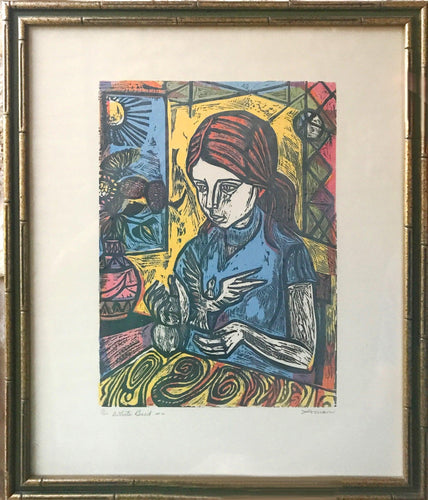 White Bird No. 2 Woodcut | Irving Amen,{{product.type}}