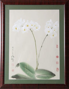White Butterfly Orchid Watercolor | Chang Chieh,{{product.type}}