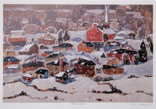 White Christmas Lithograph | Tom Mathews,{{product.type}}