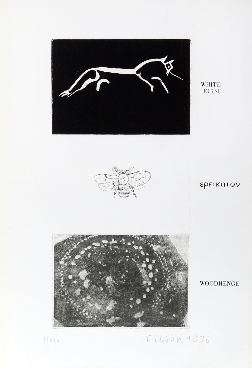 White Horse from Wessex Etching | Joe Tilson,{{product.type}}
