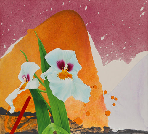White Irises Acrylic | Michael Knigin,{{product.type}}