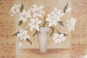 White Lilies Poster | Jane Carroll,{{product.type}}