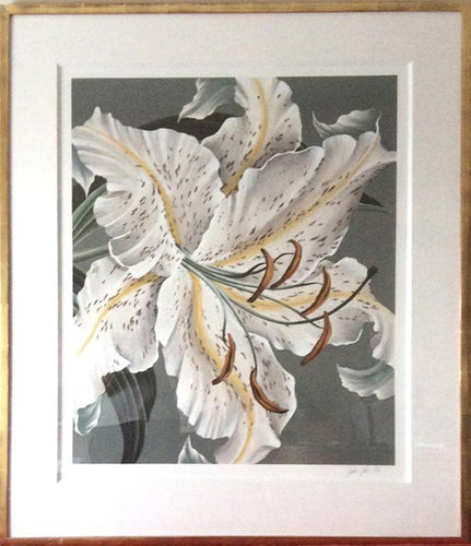 White Lily Lithograph | John Zak,{{product.type}}