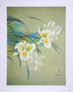 White Orchid Poster | David Lee,{{product.type}}
