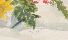 White Pot of Wildflowers Watercolor | Adela Smith Lintelmann,{{product.type}}