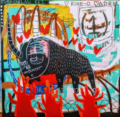 White Rine-O Mixed Media | Marcus Dean Kitchen,{{product.type}}