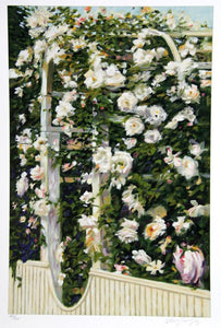 White Rose Arbor Screenprint | Greg Singley,{{product.type}}