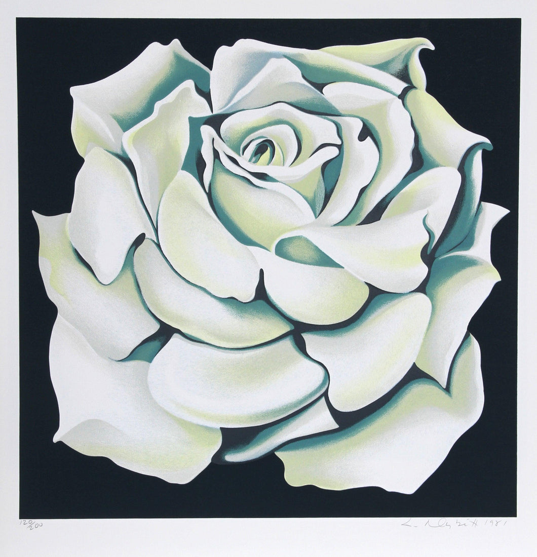 White Rose Screenprint | Lowell Blair Nesbitt,{{product.type}}