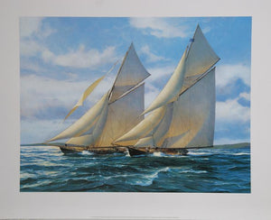 White Sails Poster | Donald Demers,{{product.type}}