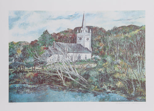 Wildwood Church Lithograph | William Collier,{{product.type}}