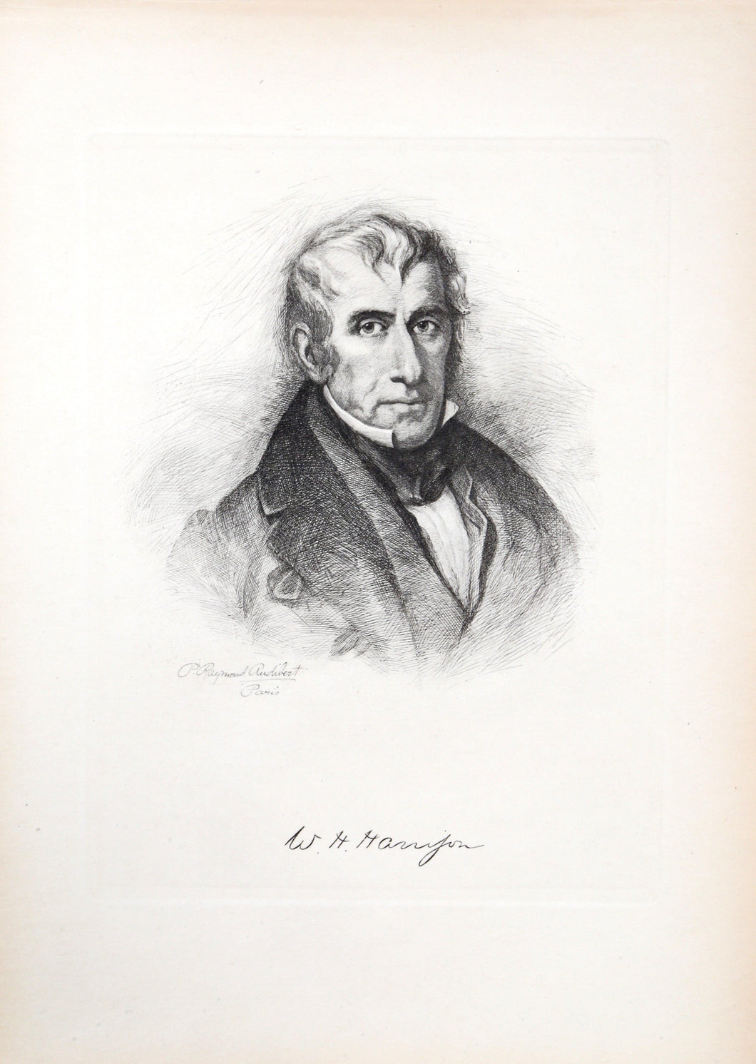 William Henry Harrison from The Presidents of the United States Etching | P. Raymond Audibert,{{product.type}}