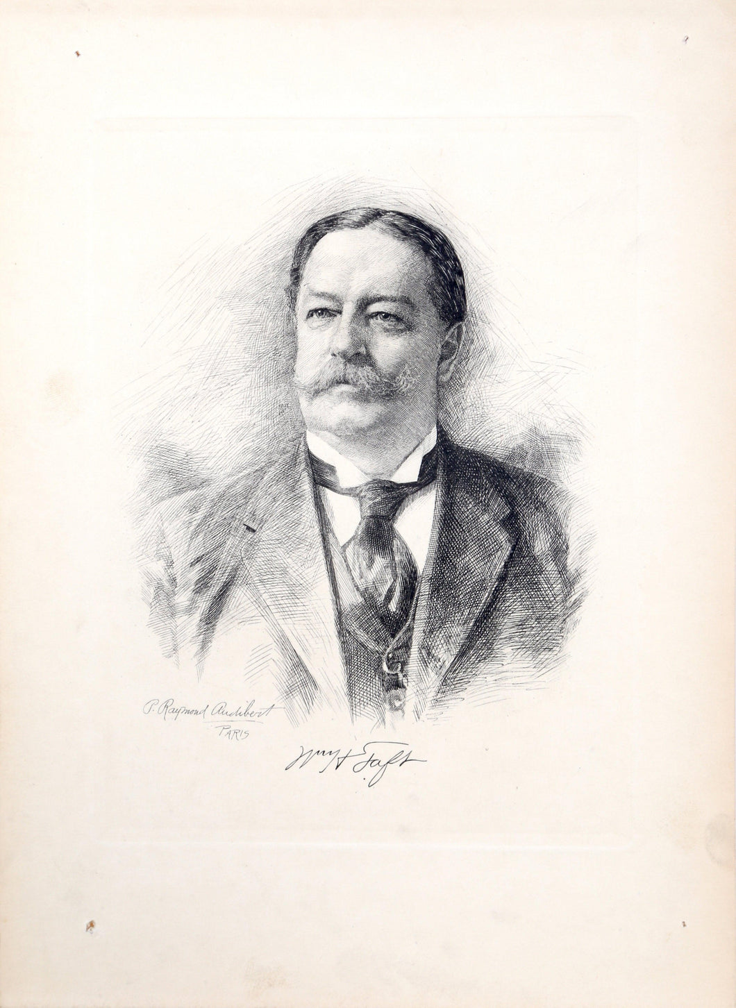 William Howard Taft from The Presidents of the United States Etching | P. Raymond Audibert,{{product.type}}