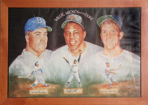 Willie, Mickey & The Duke Poster | David Millman,{{product.type}}