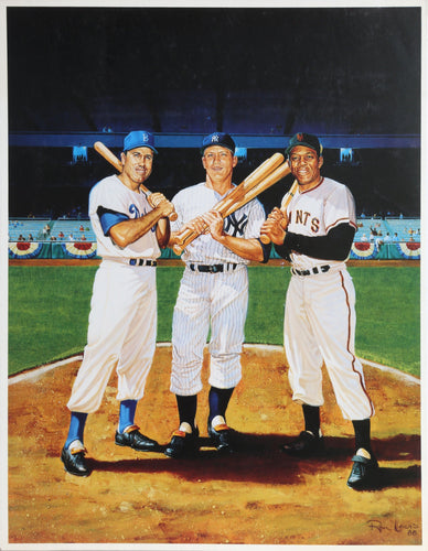 Willie, Micky, and the Duke Poster | Ron Lewis,{{product.type}}