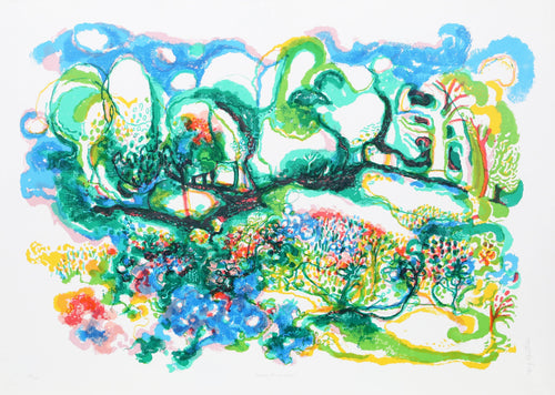 Willow Brook Road Lithograph | Ronald Julius Christensen,{{product.type}}