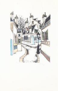 Winding Street Lithograph | R. Moreau,{{product.type}}