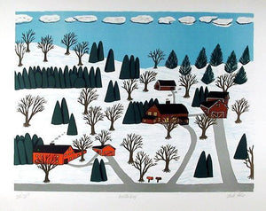 Winter Day Screenprint | Mike Joseph Falco,{{product.type}}