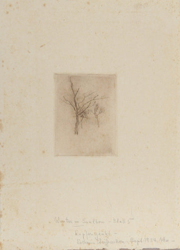 Winter im Saalborn - Blatt 5 Etching | Katharina Weissenborn,{{product.type}}