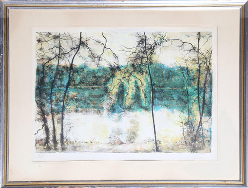 Winter Lake Lithograph | Bernard Gantner,{{product.type}}