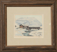 Winter Landscape Etching | Hans Figura,{{product.type}}