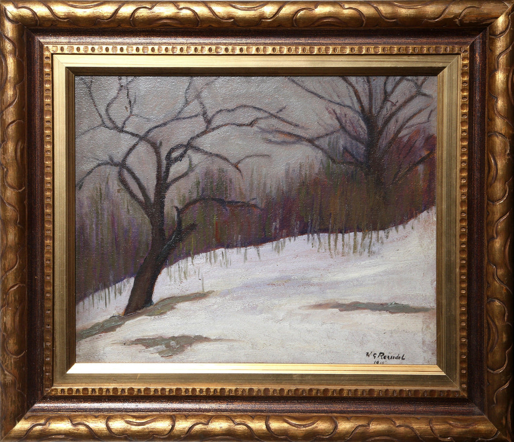 Winter Landscape Oil | William George Reindel,{{product.type}}