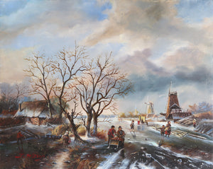 Winter Oil | Unknown Artist,{{product.type}}