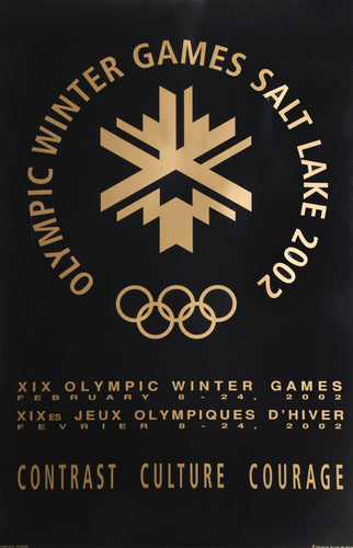 Winter Olympics - Salt Lake City (Gold) Poster | Unknown Artist,{{product.type}}