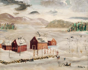 Winter on the Farm Oil | Unknown Artist,{{product.type}}