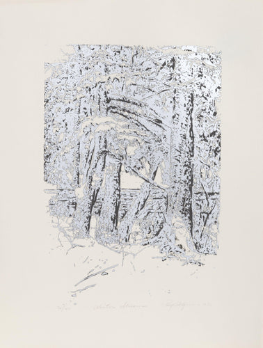 Winter Stream lithograph | Roy Ahlgren,{{product.type}}