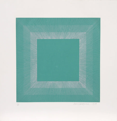 Winter Suite (Green with Silver) Etching | Richard Anuszkiewicz,{{product.type}}